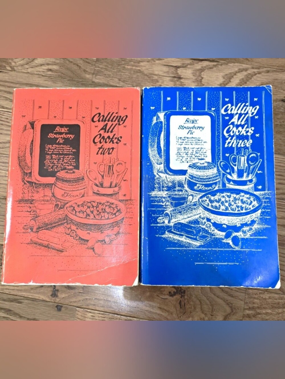 Calling All Cooks Cookbook Set - Blue and Orange Covers Editions 2 And 3